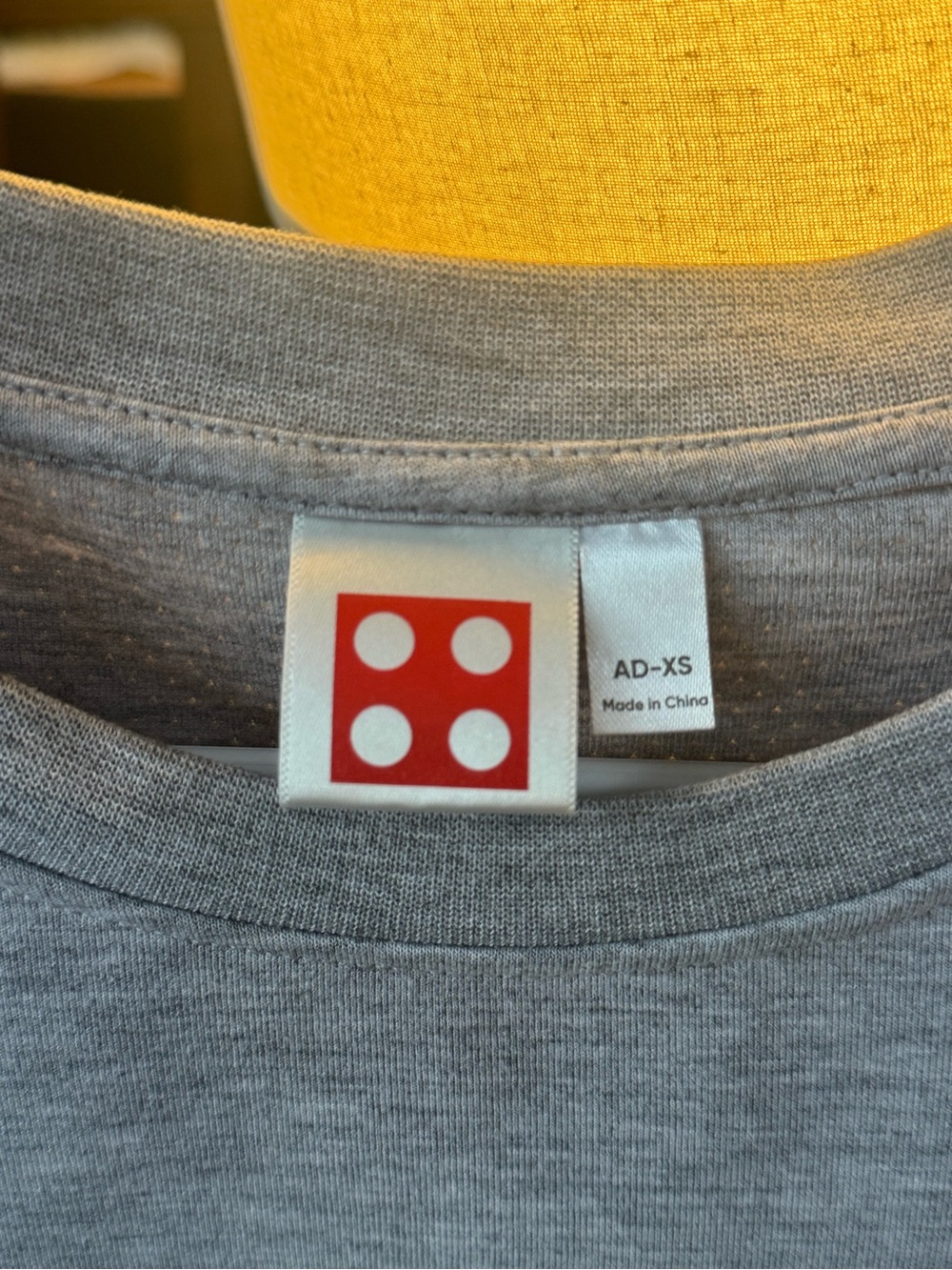 LEGO Embossed Logo Crewneck Sweatshirt  Size small Grey - Picture 2 of 3